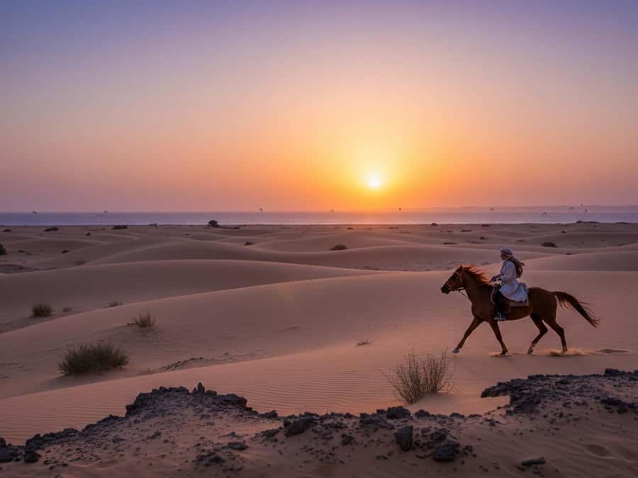 Hurghada: Arabian Desert and Sea Horseback Adventure - Desert trails, photo stops, and changing scenery