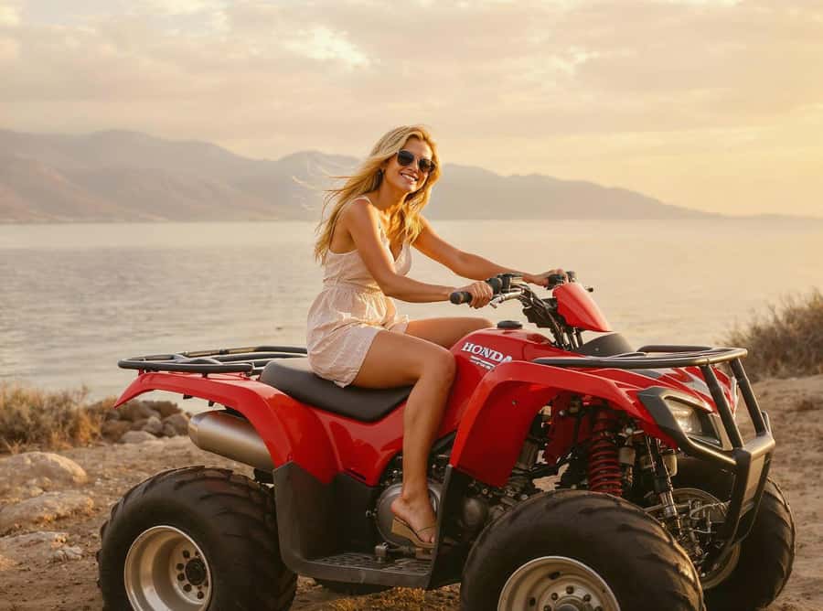 Hurghada: ATV Safari Tour with Camel Ride - The safety briefing and first test ride