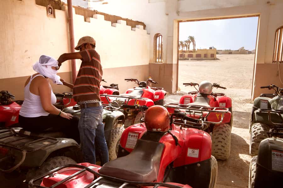 Hurghada: Desert Quad Bike Camel Ride with Optional GoPro - The short camel ride and animal stop