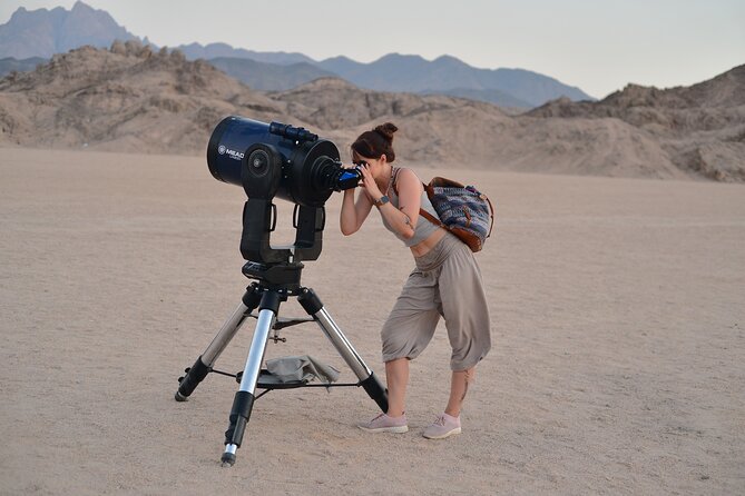 Hurghada Desert Sunset & Stargazing Tour with Dinner by Jeep - Stargazing through a powerful MAEDA telescope