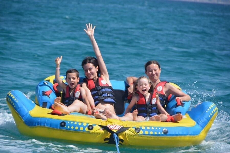 Hurghada: Dolphin Cruise with Snorkeling & Buffet Lunch - Banana boat and sofa boat extras
