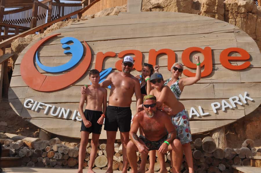 Hurghada: Elegance Yacht Cruise To Orange & Magawish island - Orange Bay before the crowds arrive