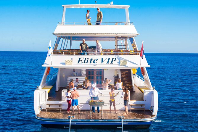 Hurghada: Elite VIP Cruise with Seafood and BBQ Buffet Lunch - The Red Sea ride and the view from the water