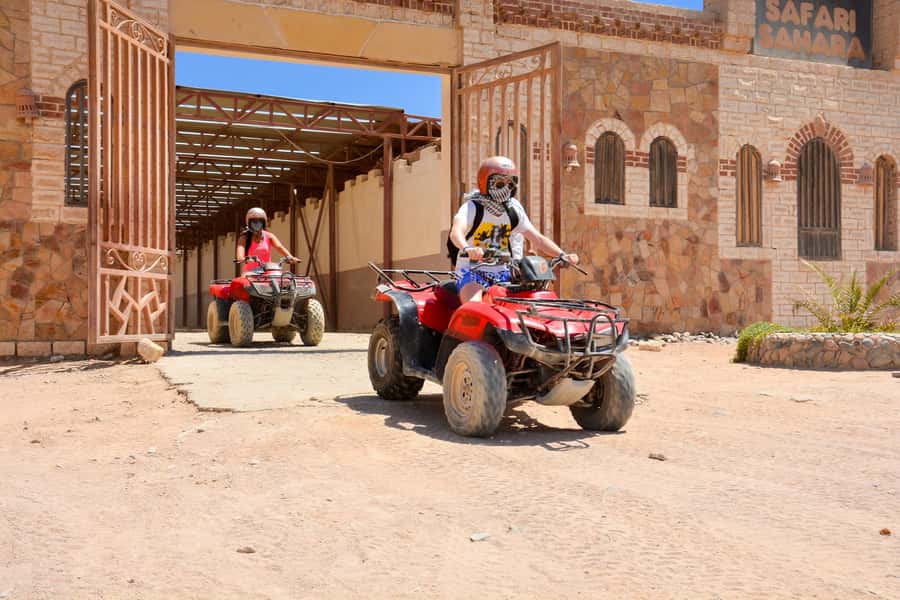 Hurghada: Full-Day Quad & Camel Ride, Stargazing, & Dinner - The safety briefing and first quad ride