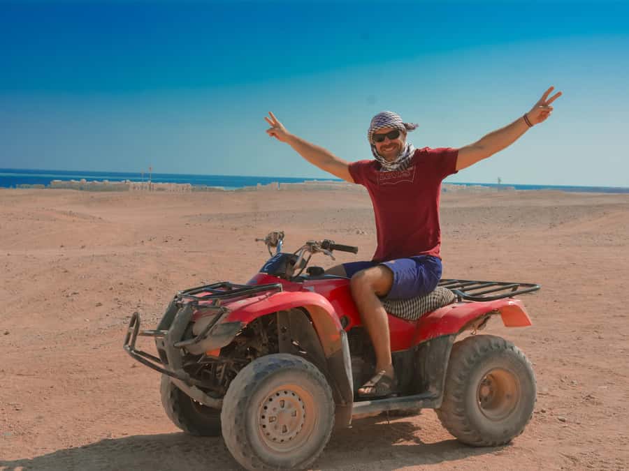Hurghada: Morning Quad Bike & ATV Adventure Along a Red Sea - The five-minute camel stop