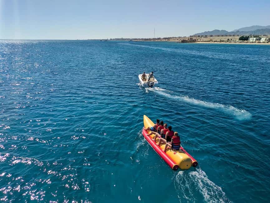 Hurghada: Orange Bay Day Trip with Water Sports and Lunch - The first snorkeling stop