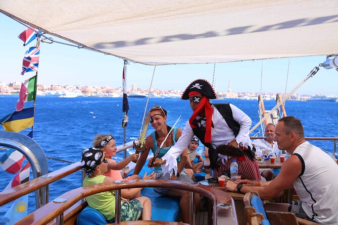 Hurghada Pirates sailing boat to Orange bay & Buffet Lunch - The buffet lunch in the lower salon