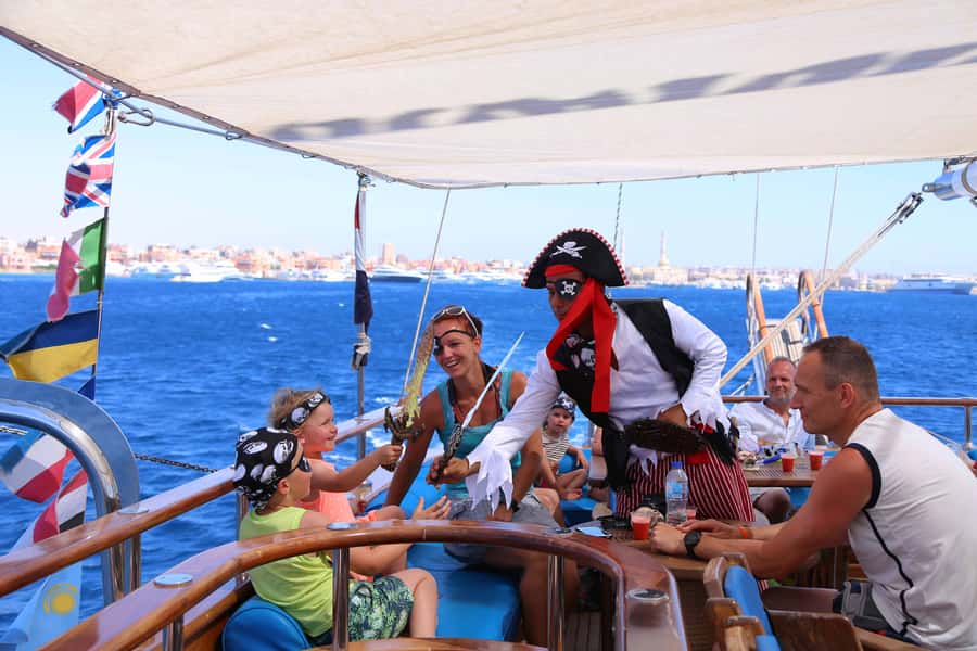 Hurghada: Pirates Sailing Boat to Orange Bay with Transfers - Who will enjoy this day most