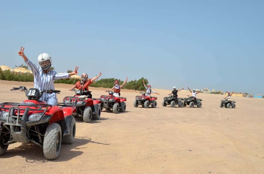 Hurghada: Quad Bike, Buggy, and Camel Ride & Bedouin Village - Key points at a glance