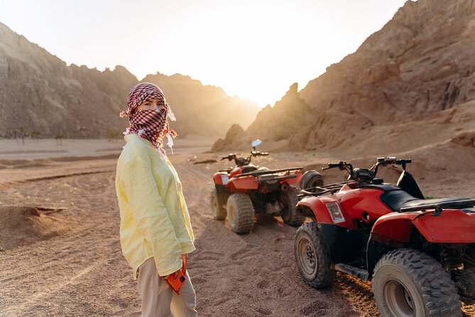 Hurghada: Quad, Jeep, Camel and Buggy Safari with BBQ Dinner - The Bedouin village and the camel ride