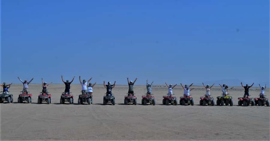 Hurghada: Red Sea Desert Quad Biking Tour & Sand Mountain - The return ride and garage finish