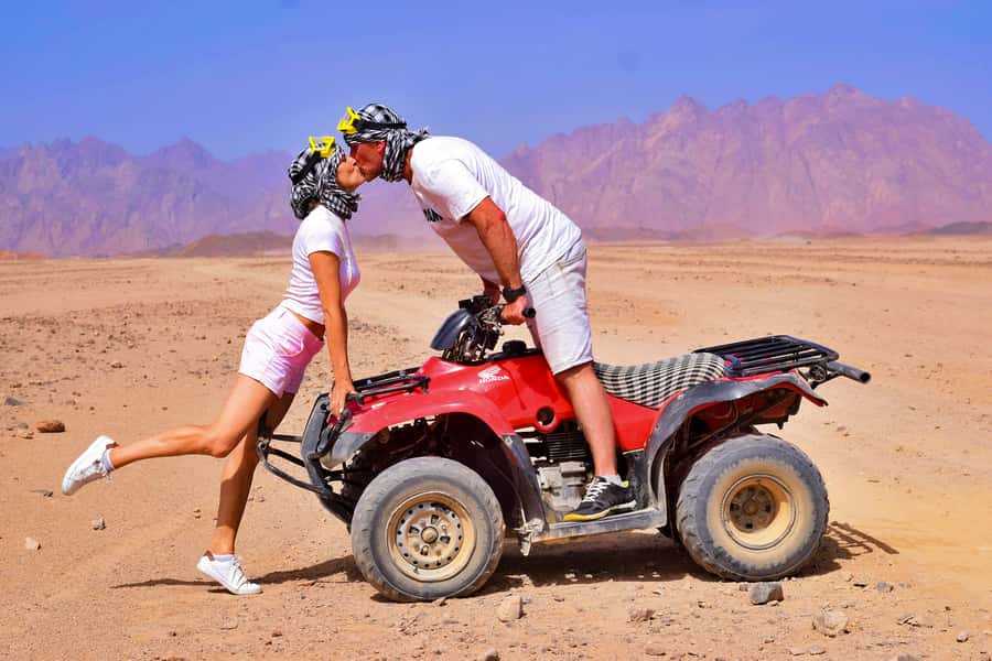 Hurghada: Safari Jeep, Quad, Buggy, Camel Ride & BBQ Dinner - The 15-Minute Dune Buggy Run