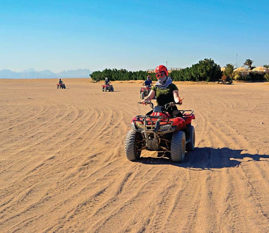 Hurghada: Safari Jeep, Quad, Buggy, Camel Ride & BBQ Dinner - Tanoura Dancing and Evening Entertainment