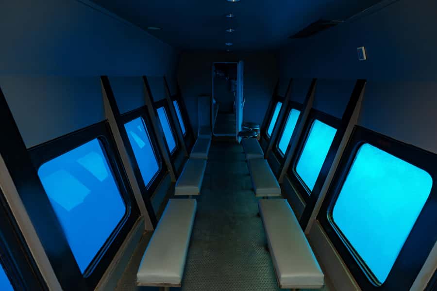 Hurghada: Semi-Submarine Boat Tour w/ Snorkeling & Transfer - From Hurghada Marina to the underwater windows