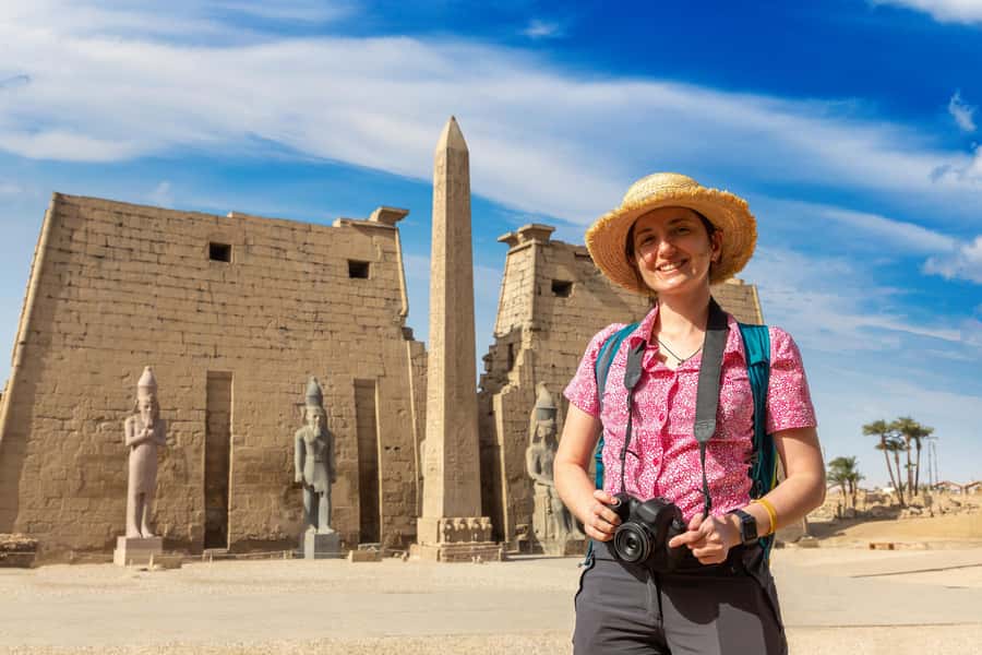 Hurghada: Small-Group Luxor Highlights & Balloon Day Tour - Karnak Temple after the river calm