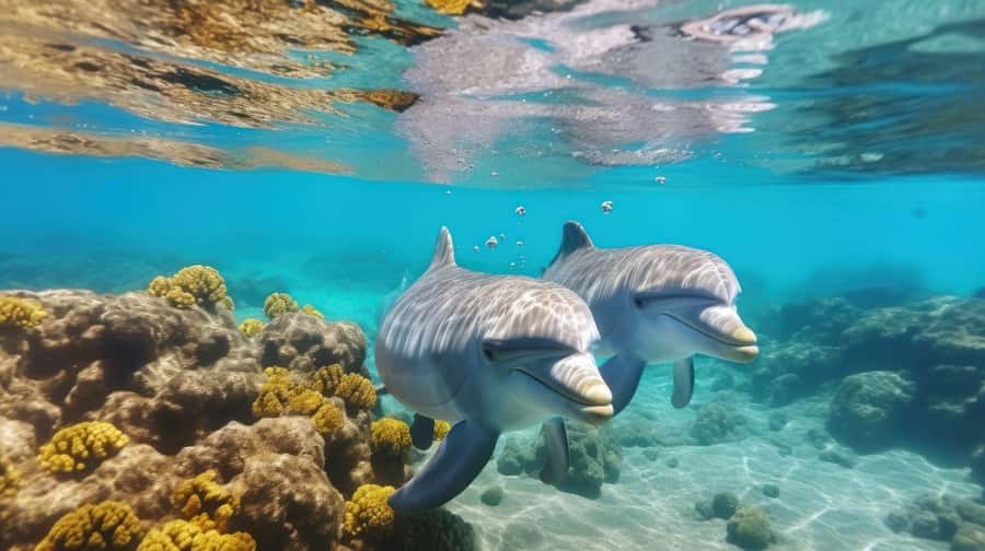 Hurghada: Speedboat Dolphin Watching & Snorkeling with Lunch - Dolphin watching without treating dolphins like a show