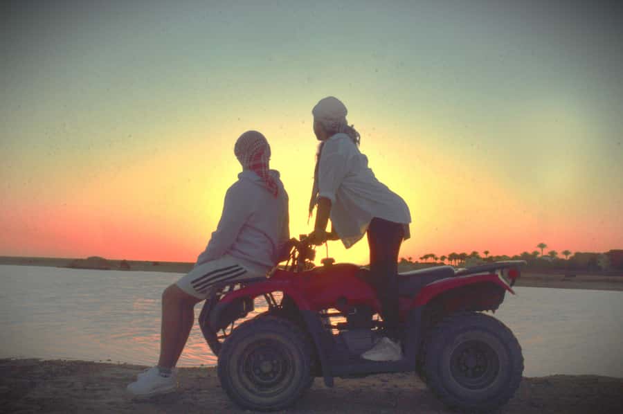 Hurghada: Sunrise Quad Bike, Camel and Oriental Breakfast - From hotel lobby to desert base
