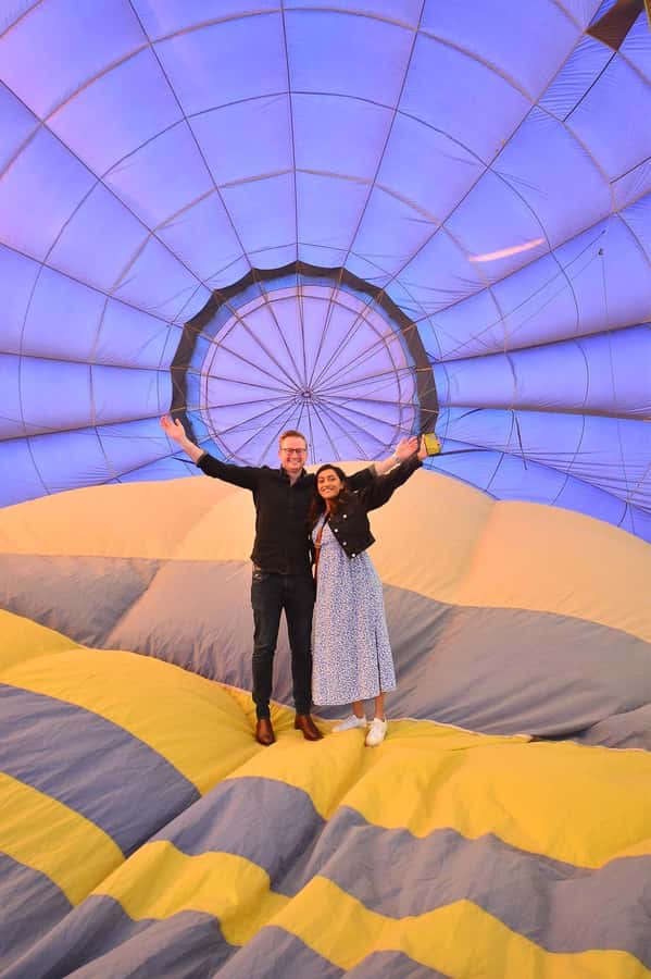 Luxor: Hot Air Balloon Ride over Luxor Relics - The lift-off and the first minutes in the air