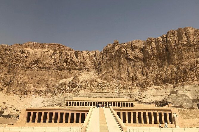 Luxor Valley of the Kings from Hurghada - Hatshepsut’s temple beneath the cliffs