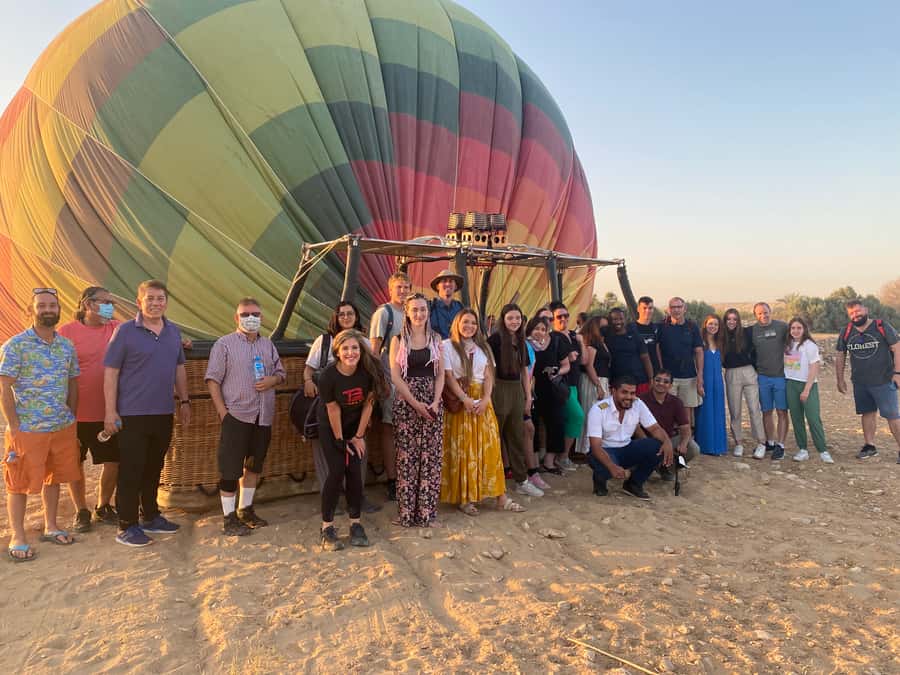 Luxor: West Bank Hot Air Balloon Ride with Hotel Pickup - Watching the balloon fill beside the desert