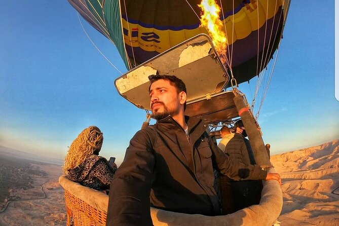 Luxury Hot Air Balloon Flight Over Luxor - Watching the balloon inflate before takeoff