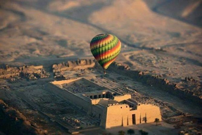 Luxury Hot Air Balloon Riding in Luxor - Hatshepsut Temple from above