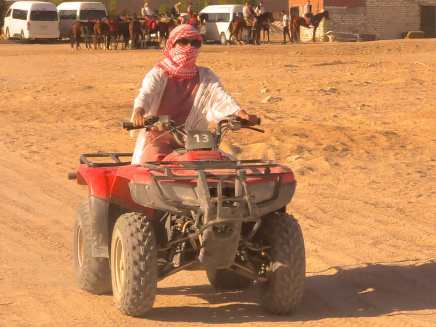 Makadi Bay: Mega Tour Jeep, ATV, Buggy, Camel, Dinner & Show - From Makadi Bay hotel pickup to the Safari Sahara Center