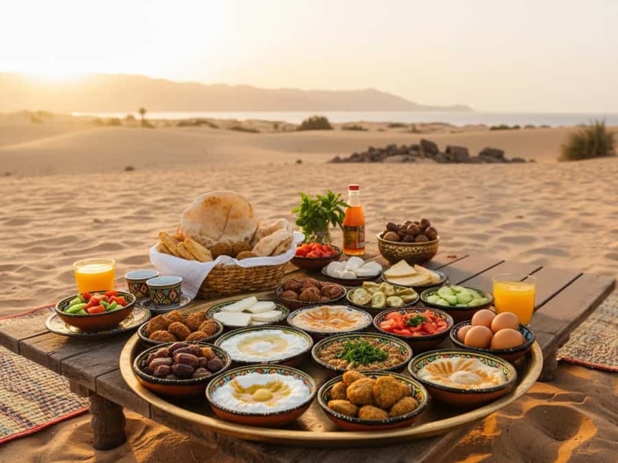 Makadi Bay: Sunrise Quad & Traditional Oriental Breakfast - From hotel lobby to the quad base