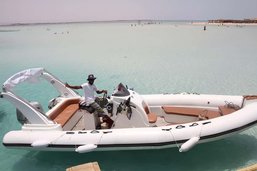 Makadi: Giftun Island Speedboat Cruise to Orange Bay & Lunch - The first 20-minute ride across the Red Sea