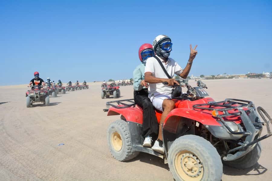 Morning Trip: Desert Safari Riding a Speed Quad Bike, Pickup - Small details that make the day easier