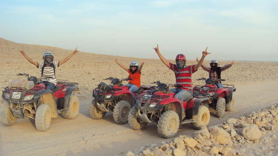 Morning Trip: Desert Safari Riding a Speed Quad Bike, Pickup - Pickup is useful, but the road can be rough