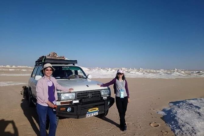 Overnight Camping At White Desert And Bahariya Oasis - Old White Desert formations shaped like mushrooms