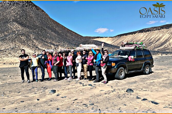 Overnight camping black and white desert. - The Black Desert’s dark volcanic scenery