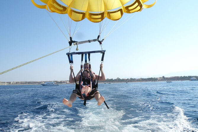 Parasailing Fly to The Sky On Marine - Hurghada - Touchdown, water dips, and photographs