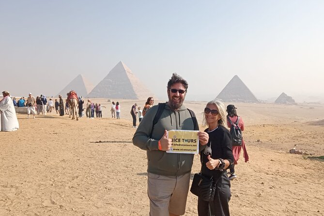 Private Day from Sharm to Cairo by plane, all entrance fees, Camel, Lunch, Guide - Khan El Khalili Bazaar and old Cairo atmosphere