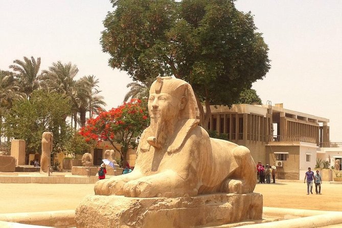 Private Day Tour Giza Pyramids, Sphinx, Memphis, and Saqqara - Ancient Memphis and the colossal Ramses II statue