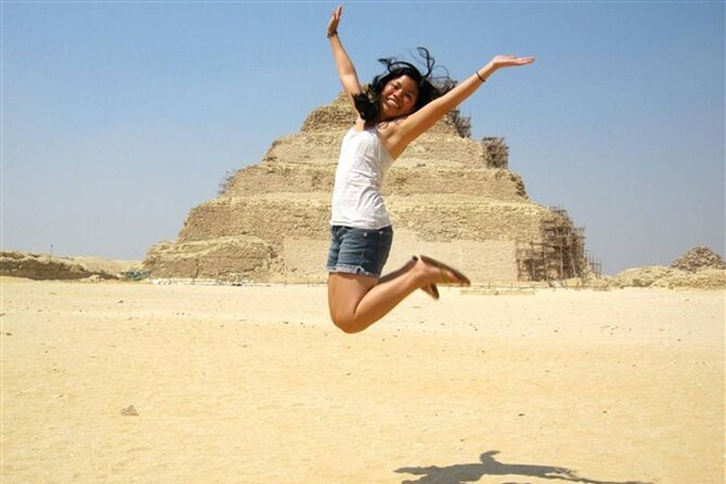 Private Day Tour to Giza Pyramids Sphinx Memphis Saqqara & Dahshur Pyramids - Memphis and the colossal Ramses II statue