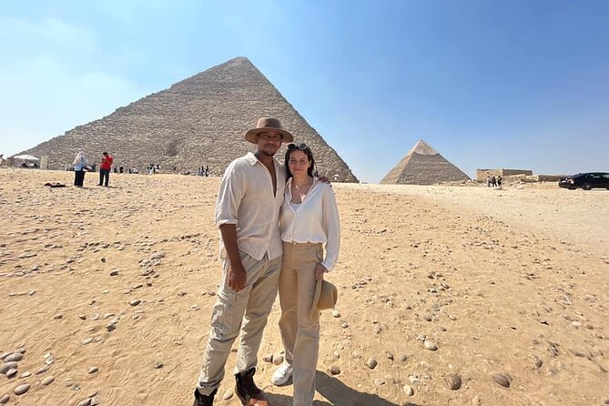Private Giza pyramid,sphinx, Mummification temple& inside pyramid - Leaving Cairo for the Giza plateau