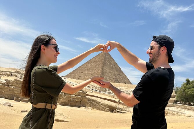 Private Giza Pyramids & Sakkara Tour with Camel Ride & Lunch - The Great Sphinx and free photo help
