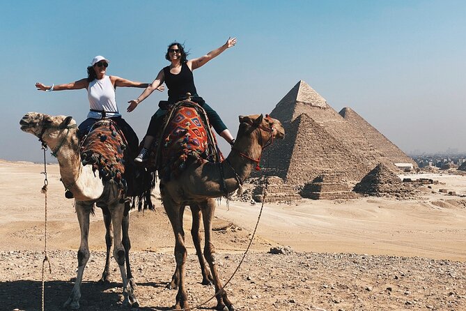 Private Giza Pyramids Tour, Sphinx with Camel Ride and Lunch - The three pyramids: Khufu, Khafre, and Menkaure