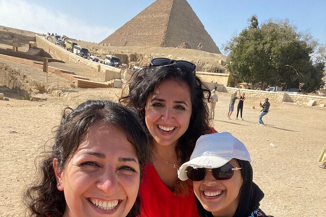 Private guide's trip to Giza pyramids, Great sphinx valley temple - The panoramic viewpoint and optional camel ride