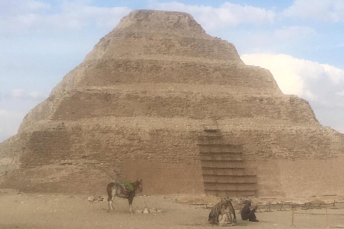 Private pyramids tour to Giza pyramids Sphinx Dahshur Sakkara & Memphis - Private transport, snacks, and the guide experience
