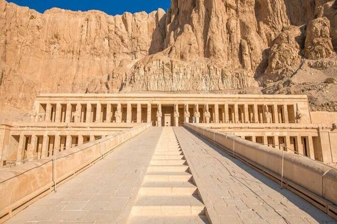 Private VIP Day trip: 5 temples, lunch,felucca and sound and light - Hatshepsut’s temple at Deir el Bahari
