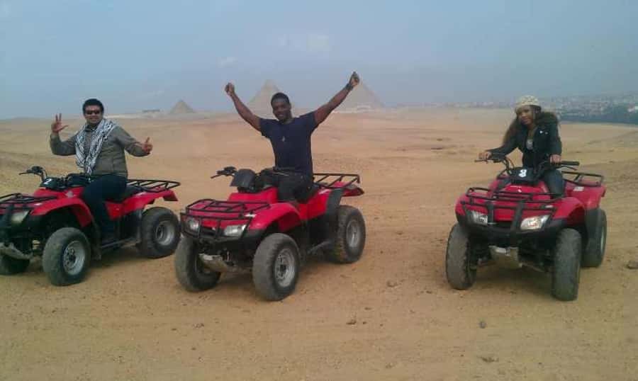 Pyramids of Giza: 1-Hour Quad Bike Desert Safari - Reaching the desert riding zone