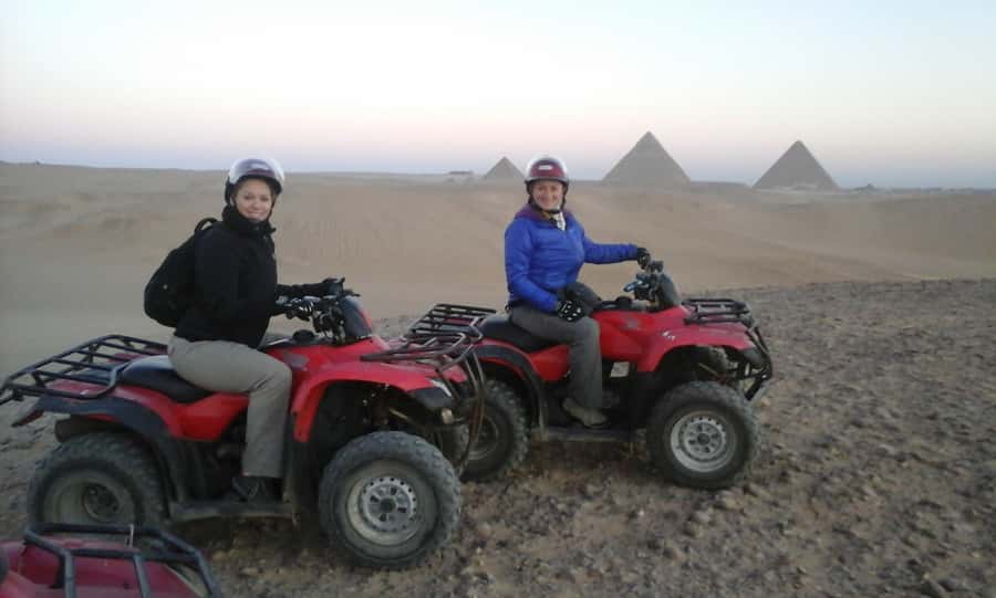 Pyramids of Giza: 1-Hour Quad Bike Desert Safari - Hotel pickup from Giza, Cairo, or nearby areas