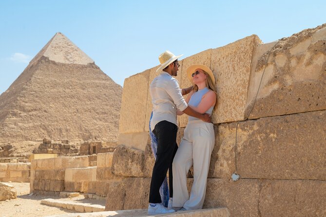Pyramids of Giza Photoshoot & Tour with Camel, Horse & Shopping - Khafre’s Pyramid and the shorter second stop