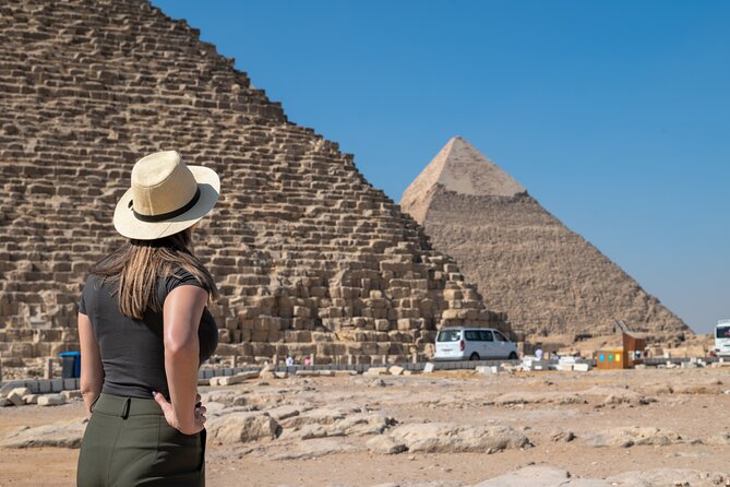 Pyramids of Giza Photoshoot & Tour with Camel, Horse & Shopping - The panoramic viewpoint, camel ride, and jumping horse photos