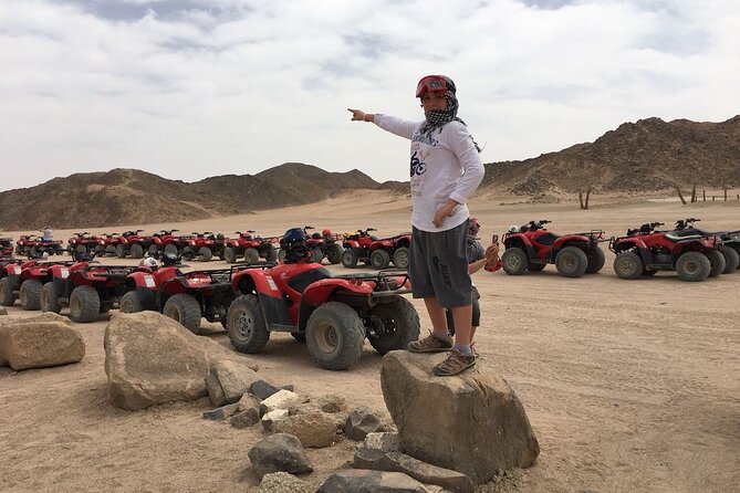 Quad 3 hours VIP safari adventure Hurghada - Reaching the Bedouin village stop