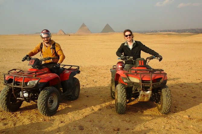 Quad Bike Trip At Desert of Giza Pyramids - The pyramid panorama stop
