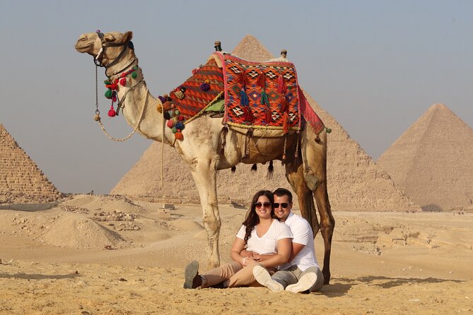 Quad in The Pyramids desert - Riding with Cheops, Chephren, and Mekerinos in view